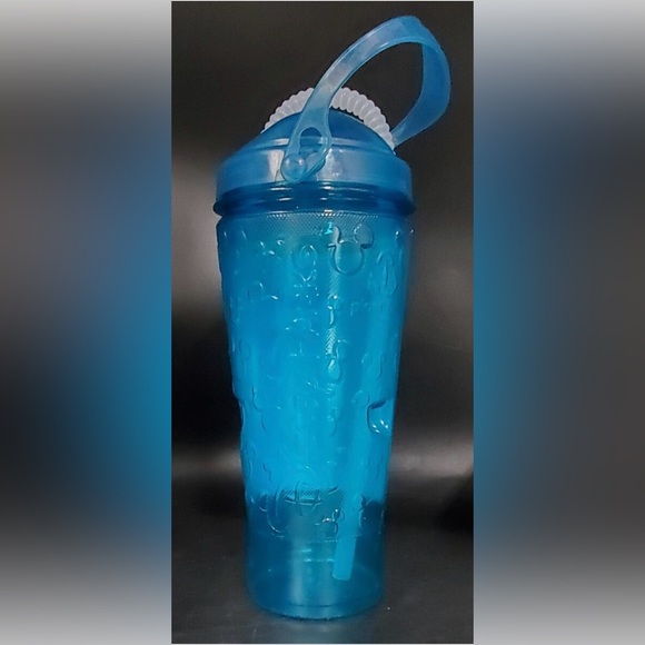 Disney Parks Mickey Minnie Tumbler Cup Disneyland Teal Goofy Pluto Castle NEW - Picture 5 of 5